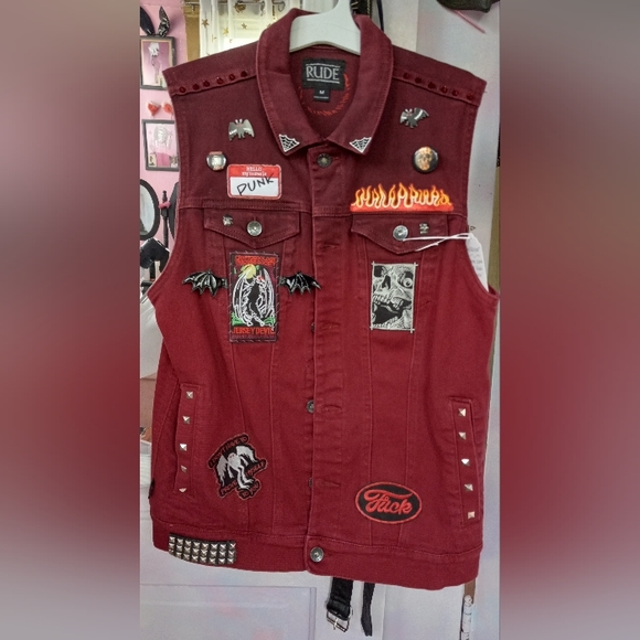Sneak peek @ WIP custom Rage Against the Sewing Machine upcoming jackets! Ooak🧵 - Picture 8 of 16